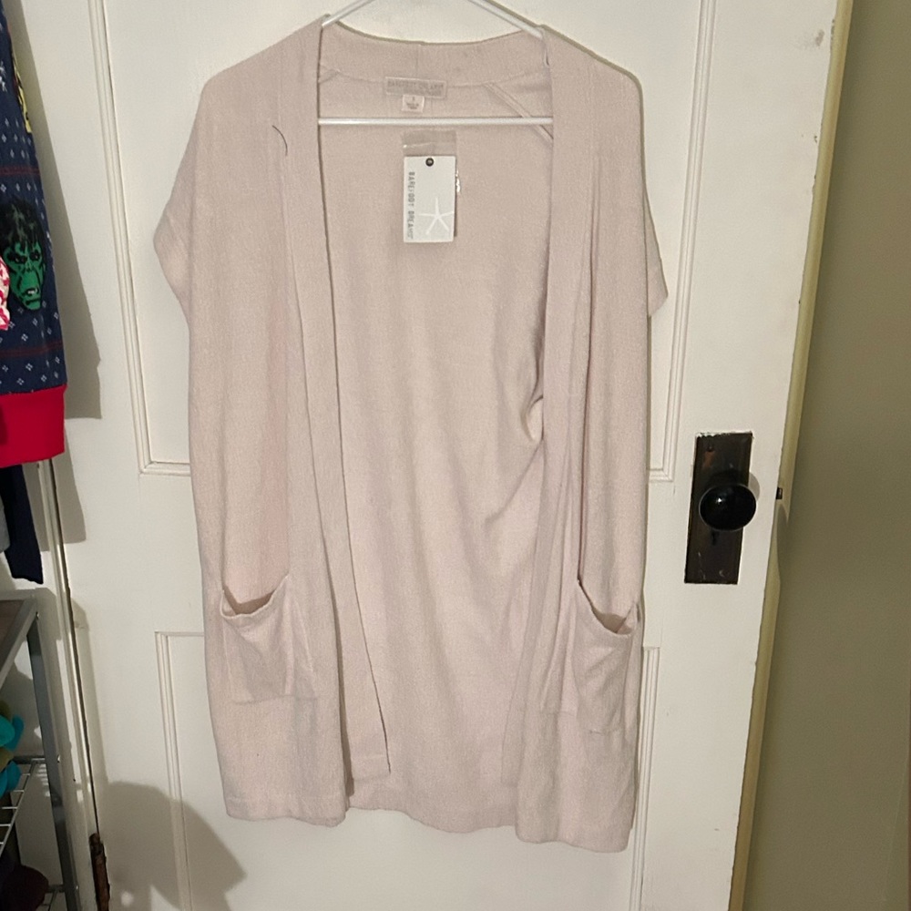 NWT Barefoot Dreams short sleeve cardigan size small